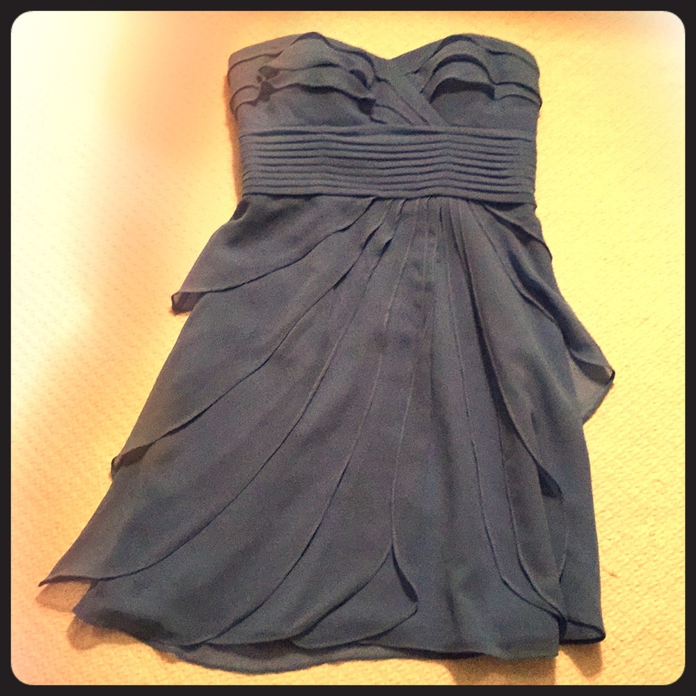 Bill Levkoff Bridesmaids Dress in Cornflower Blue